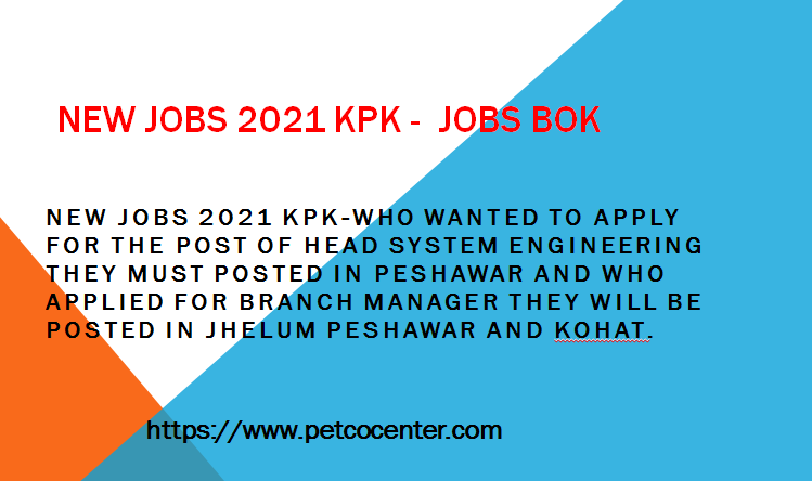New Jobs 2021 KPK
