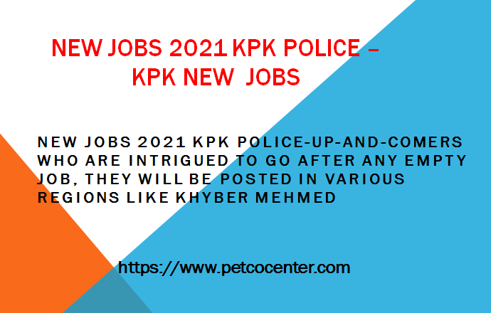 New Jobs 2021 KPK Police