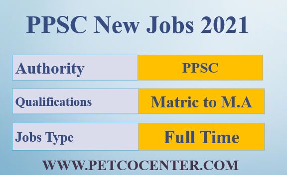 PPSC Latest Jobs 2021