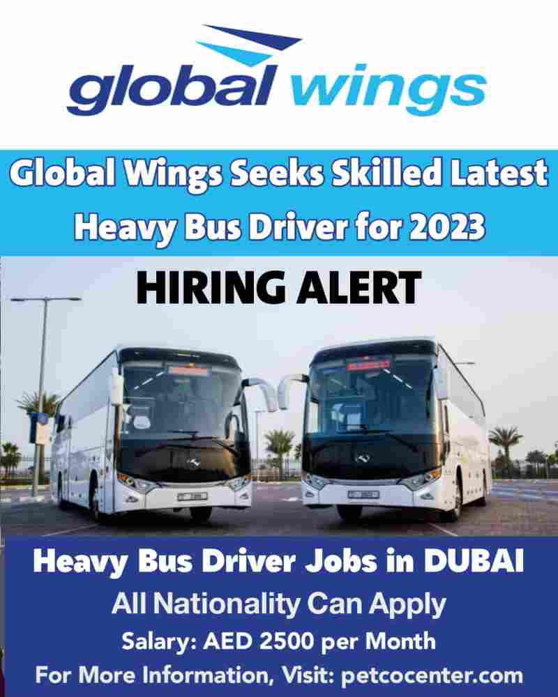heavy bus driver,global wings,uae bus driver jobs,